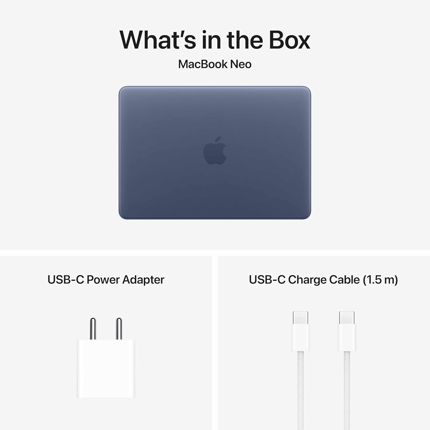 Apple 2026 MacBook Neo 13" Laptop with A18 Pro chip: Built for AI and Apple Intelligence, Liquid Retina Display, 8GB Unified Memory, 512GB SSD Storage, 1080p FaceTime HD Camera, Touch ID; Indigo