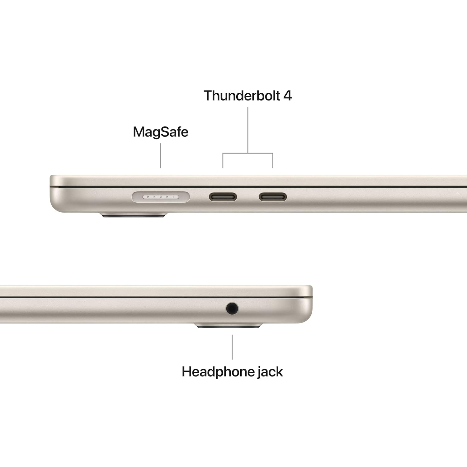 Apple 2026 MacBook Air 15″ laptop with M5 chip: AI and Apple Intelligence, 38.91 cm (15.3″) Liquid Retina Display, 16GB Unified Memory, 512GB SSD Storage, 12MP Center Stage Camera, Touch ID; Starlight