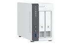 QNAP TS-216G Quad Core 2 Bay 2.5GbE Desktop Network Attached Storage - White