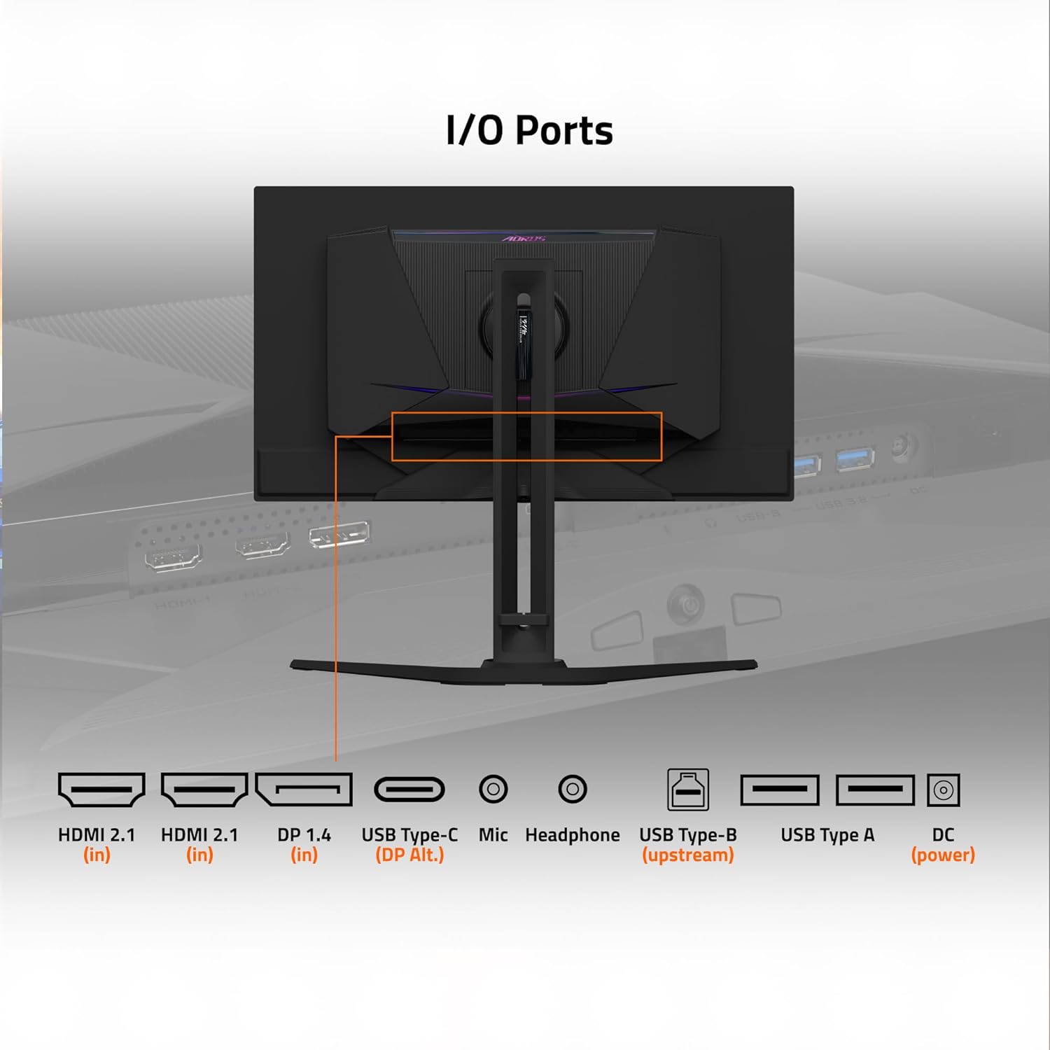 GIGABYTE AORUS FO27Q3 27" 360Hz 1440p QHD HDR Ready OLED Panel Gaming Monitor with Dual Speakers - Black