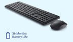 Dell KM3322W USB Wireless Spill-Resistant Keyboard and Mouse Combo - Black