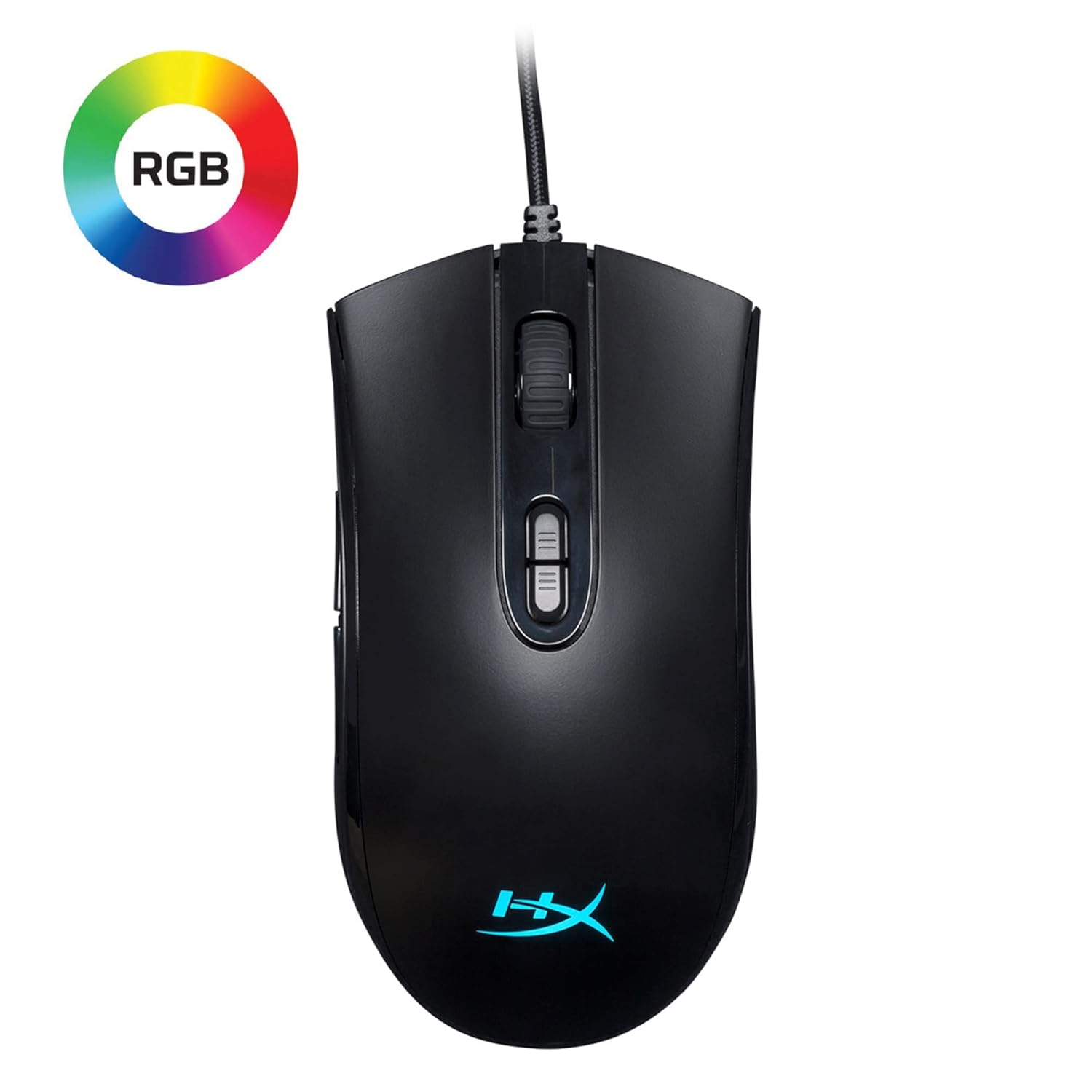 HyperX Pulsefire Core 6200DPI Customizable RGB USB Wired Gaming Mouse - Black