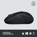 Logitech M220 1000DPI 2.4GHz Silent Wireless Mouse - Charcoal