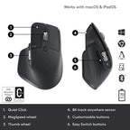 Logitech MX Master 3S 8K DPI Sensor Wireless Mouse - Graphite