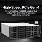 QNAP TS-h3087XU-RP-E2378-64G 30 Bay Dual 10GbE 4U Rackmount Hybrid NAS