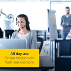 Jabra Evolve 20 MS USB-A Professional Wired Stereo Headset with Ultimate Noise Cancellation Mic - Black
