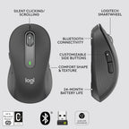 Logitech Signature M650 Optical Wireless Mouse - Graphite