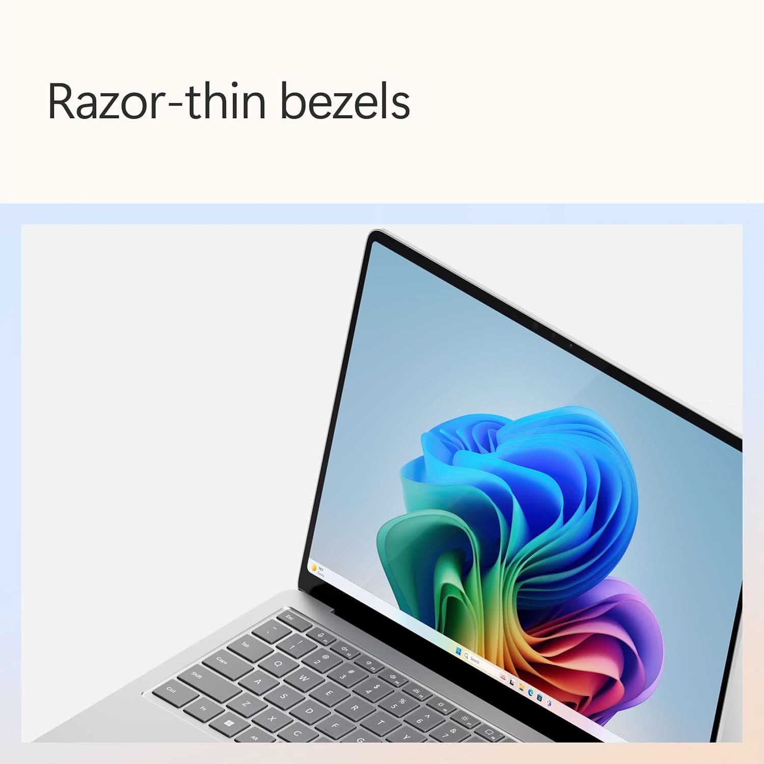 Microsoft Surface Laptop (7th Edition)  – Snapdragon X Plus (10-Core), 16GB RAM, 512GB SSD, 13.8" PixelSense Touchscreen, Windows 11 Home, Platinum - ZGM-00023