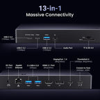 UGREEN Revodok Max 313 Thunderbolt 4 Dock 13-in-1 40Gbps Triple 4K 60Hz 8K HDMI 2.1 DP 1.4 Ethernet 60W PD MacBook (25085)