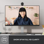 Logitech BRIO 300 USB-C 1080p FHD Webcam with Noise Reducing Mic - Graphite