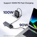 UGREEN Uno 6-in-1 USB-C Hub 10Gbps 2 USB-C 2 USB-A Data Port PD 4K 60Hz HDMI MacBook Pro Air iPad Surface XPS (35998)