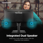 ViewSonic 22 Inch Full HD IPS 100Hz Adaptive Sync Flicker Free sRGB Eye-Care Technology Monitor