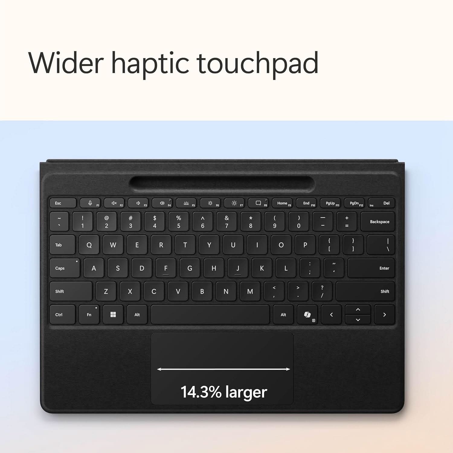 Microsoft Surface Pro 11 Keyboard with Pen Storage Black EP2-01845