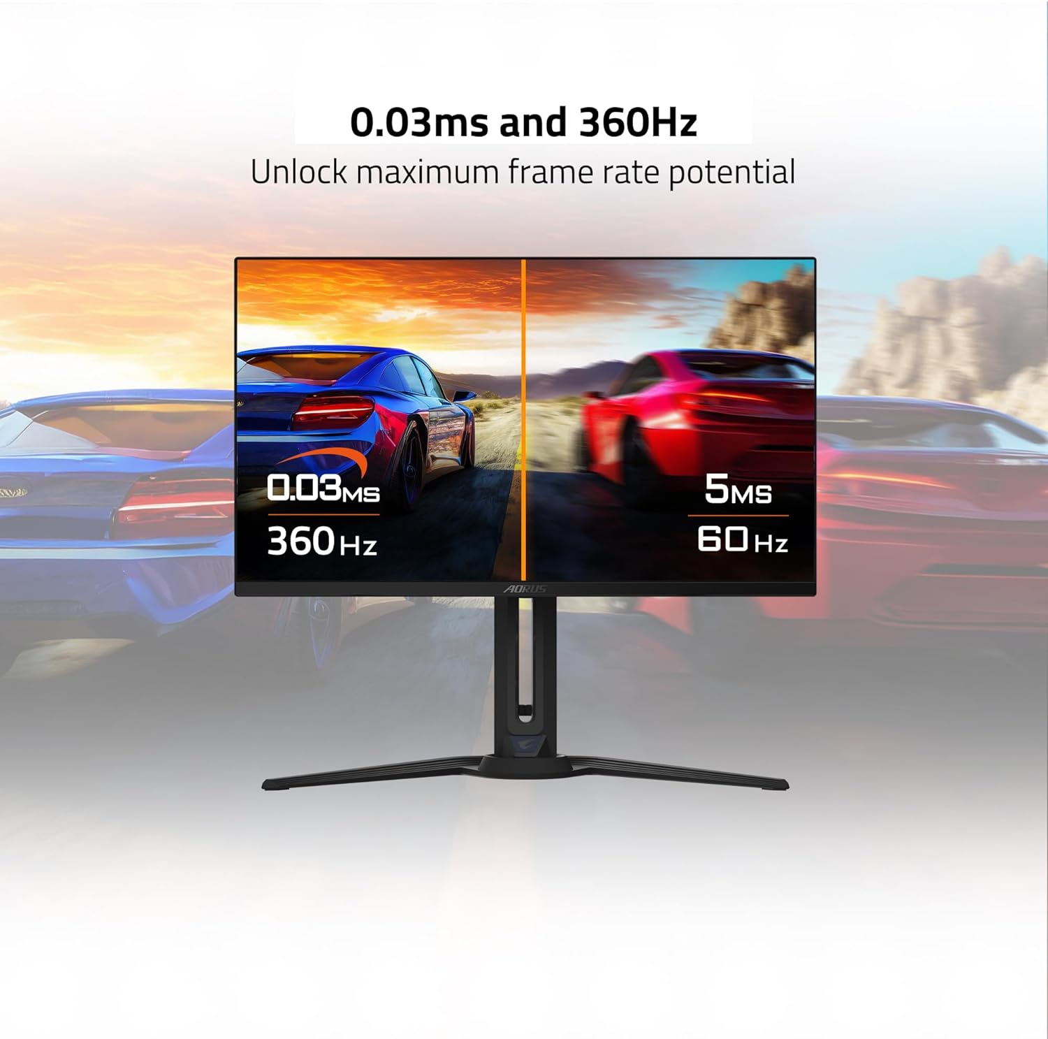 GIGABYTE AORUS FO27Q3 27" 360Hz 1440p QHD HDR Ready OLED Panel Gaming Monitor with Dual Speakers - Black