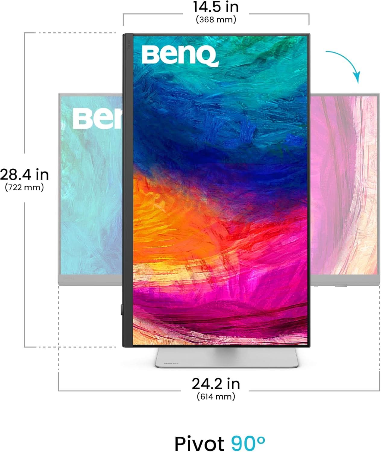 BENQ PD2730S 27 5K MONITOR, 90W THUNDERBOLT 4 DAISY CHAIN MONITOR