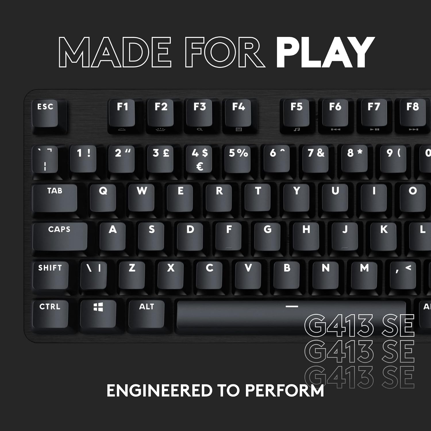 Logitech G413 SE Anti Ghosting Full Size Mechanical Gaming Keyboard - Black