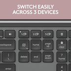 Logitech Signature K950 Slim Wireless Bluetooth Keyboard - Graphite
