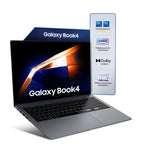 Samsung Galaxy Book4 laptop with Intel branding on a white background