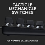 Logitech G413 TKL SE White backlighting Mechanical Gaming Keyboard - Black