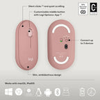 Logitech Pebble 2 Combo Wireless Bluetooth Keyboard & Mouse Set with Logi Bolt Receiver