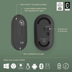 Logitech Pebble 2 Combo Wireless Bluetooth Keyboard & Mouse Set with Logi Bolt Receiver