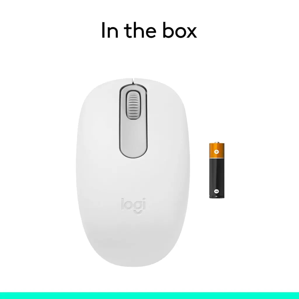 Logitech M196 Bluetooth Wireless Optical Mouse - Off White