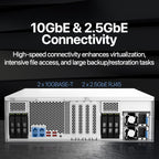 QNAP TS-h2287XU-RP-E2378-64G 22 Bay Dual 10GbE 3U Rackmount Hybrid NAS