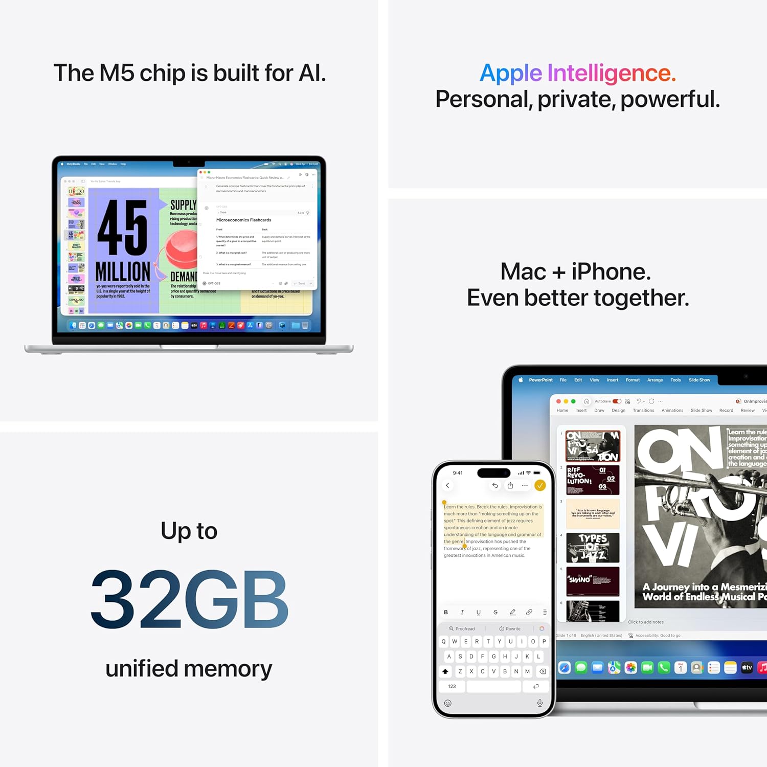 Apple 2026 MacBook Air 15″ Laptop with M5 chip: AI and Apple Intelligence, 38.91 cm (15.3″) Liquid Retina Display, 16GB Unified Memory, 512GB SSD Storage, 12MP Center Stage Camera, Touch ID; Midnight