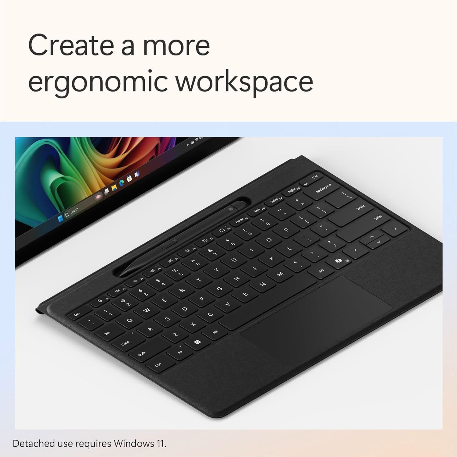 Microsoft Surface Pro 11 Flex Keyboard with Slim Pen Black EP2-01739