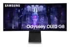 Samsung Odyssey BG850SW 34" 175Hz 1440p WQHD OLED Panel USB-C Curved Ultrawide Gaming Monitor with Speakers- Silver