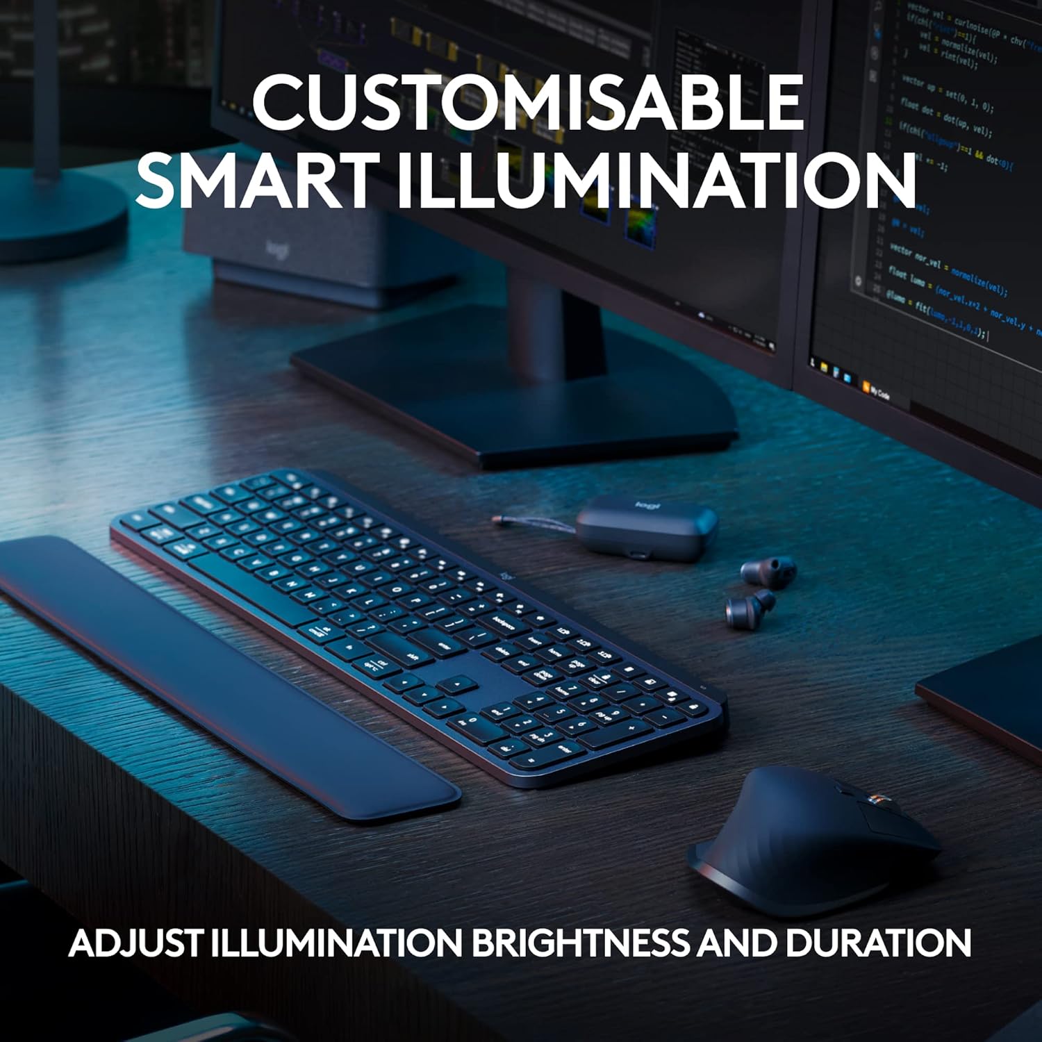 Logitech Master Series MX Keys S Advanced Wireless Illuminated Keyboard - Graphite