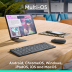 Logitech Keys-To-Go 2 Portable Bluetooth Tablet Keyboard with Built-in Cover - Graphite