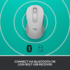 Logitech Signature M650 Optical Wireless Mouse - White