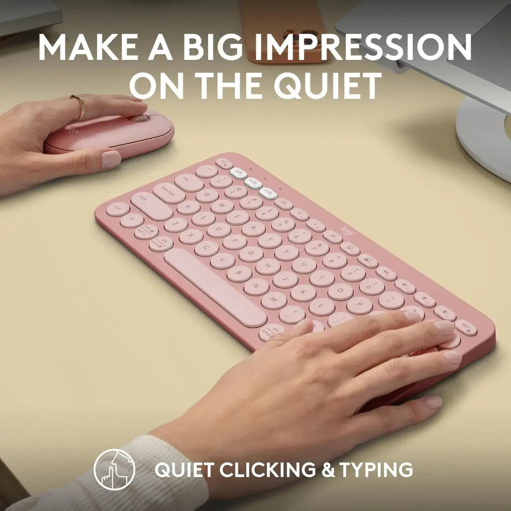 Logitech Pebble 2 Combo Wireless Bluetooth Keyboard & Mouse Set with Logi Bolt Receiver