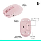 Logitech M196 Bluetooth Wireless Optical Mouse - Rose