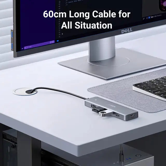 UGREEN 5-in-1 USB-C Hub 4 USB-A Ports 100W PD Charging 5Gbps Data Transfer MacBook iPad Pro Laptop Chromebook 15920