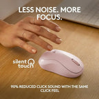 Logitech M240 Silent Bluetooth Wireless Mouse Compact Design - Rose