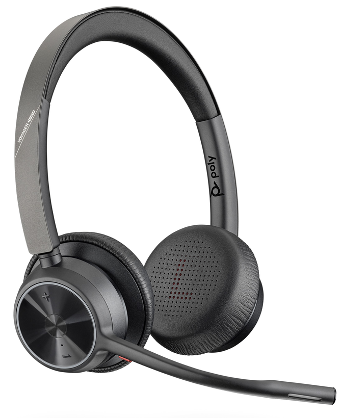 Poly Voyager 4320 UC USB-C Bluetooth Wireless Over Ear Office Headset with Mic