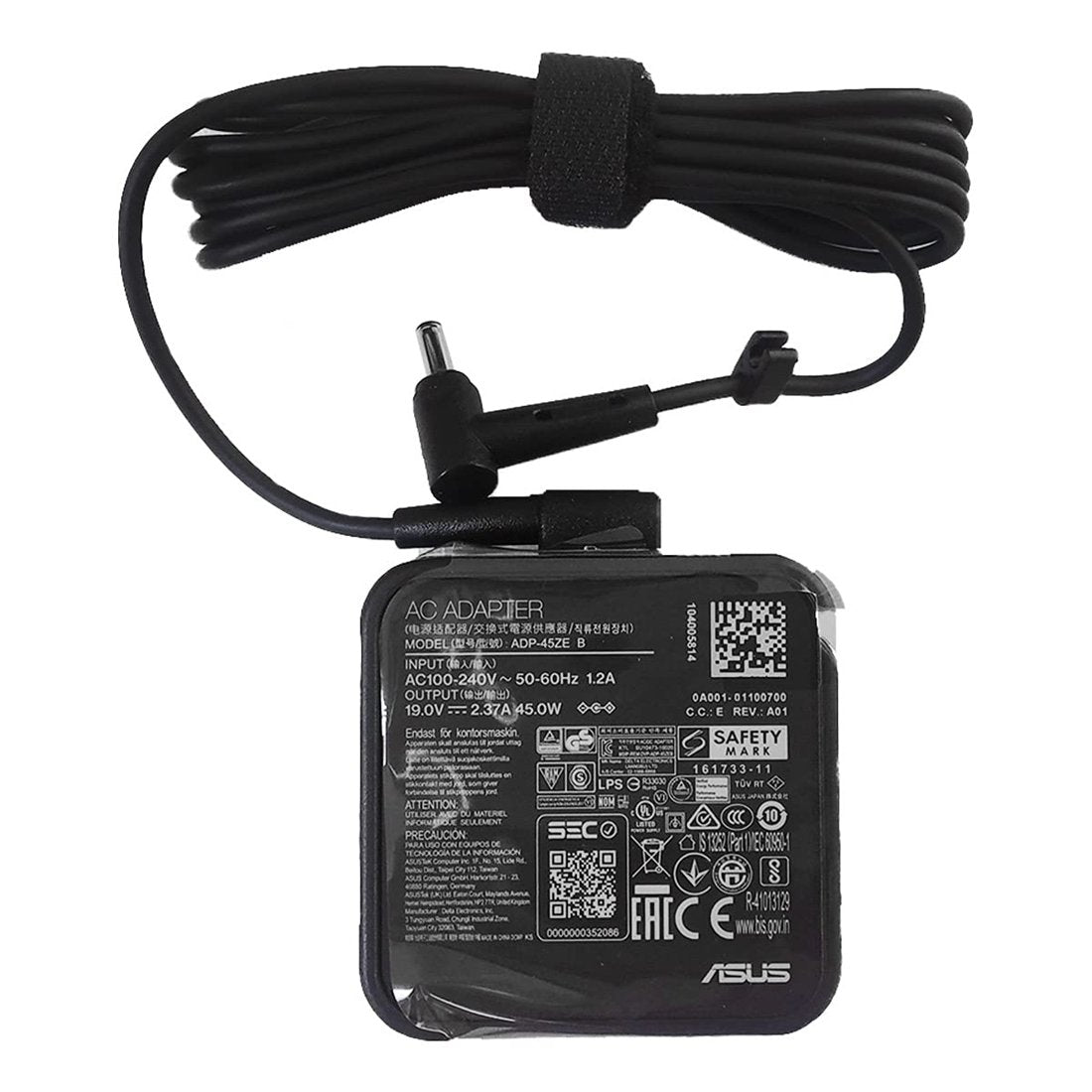 ASUS Original 45W DC 19V 2.37A 4.0mm Round Pin Laptop Charger Adapter With Power Cord