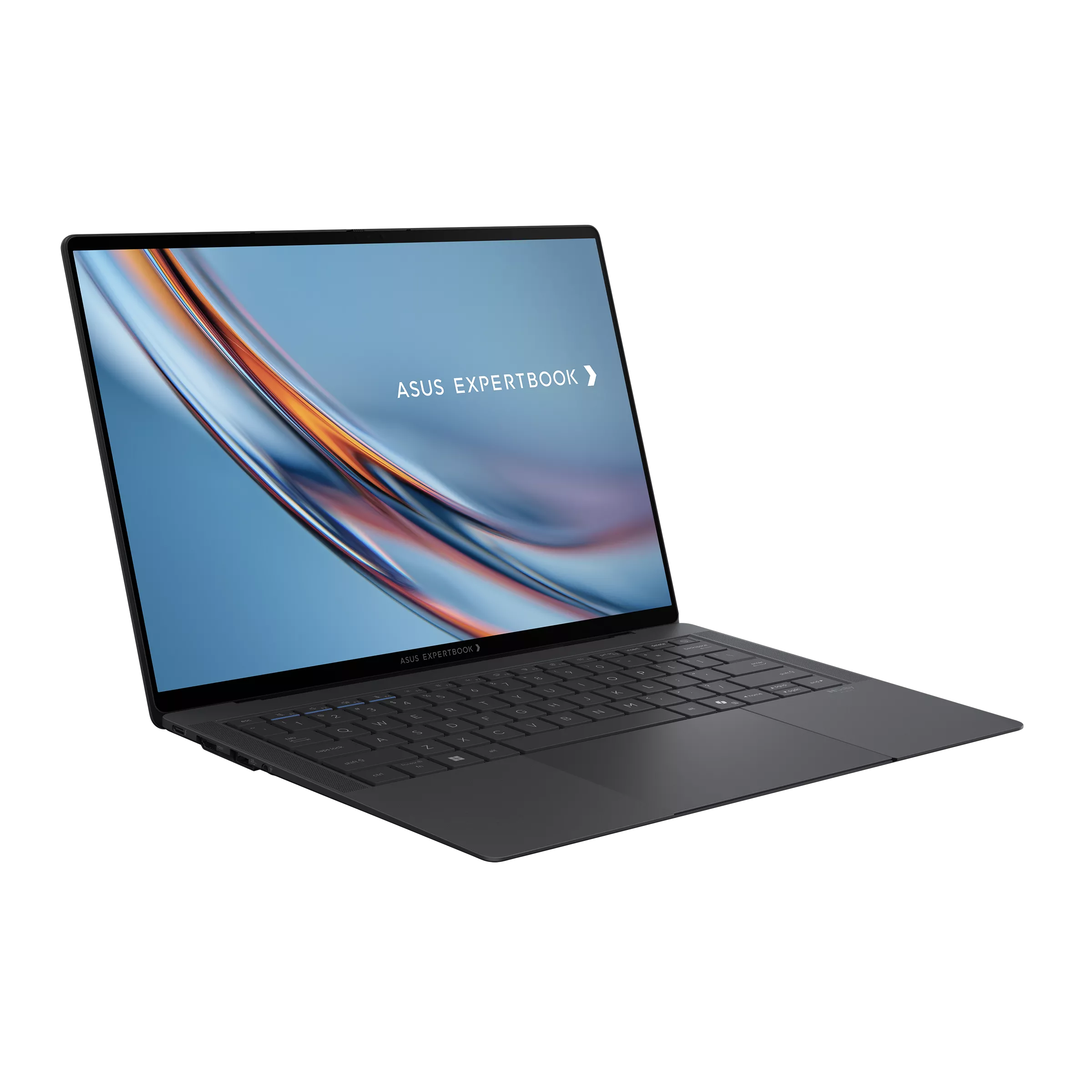 Laptop with ASUS ExpertBook branding on a white background