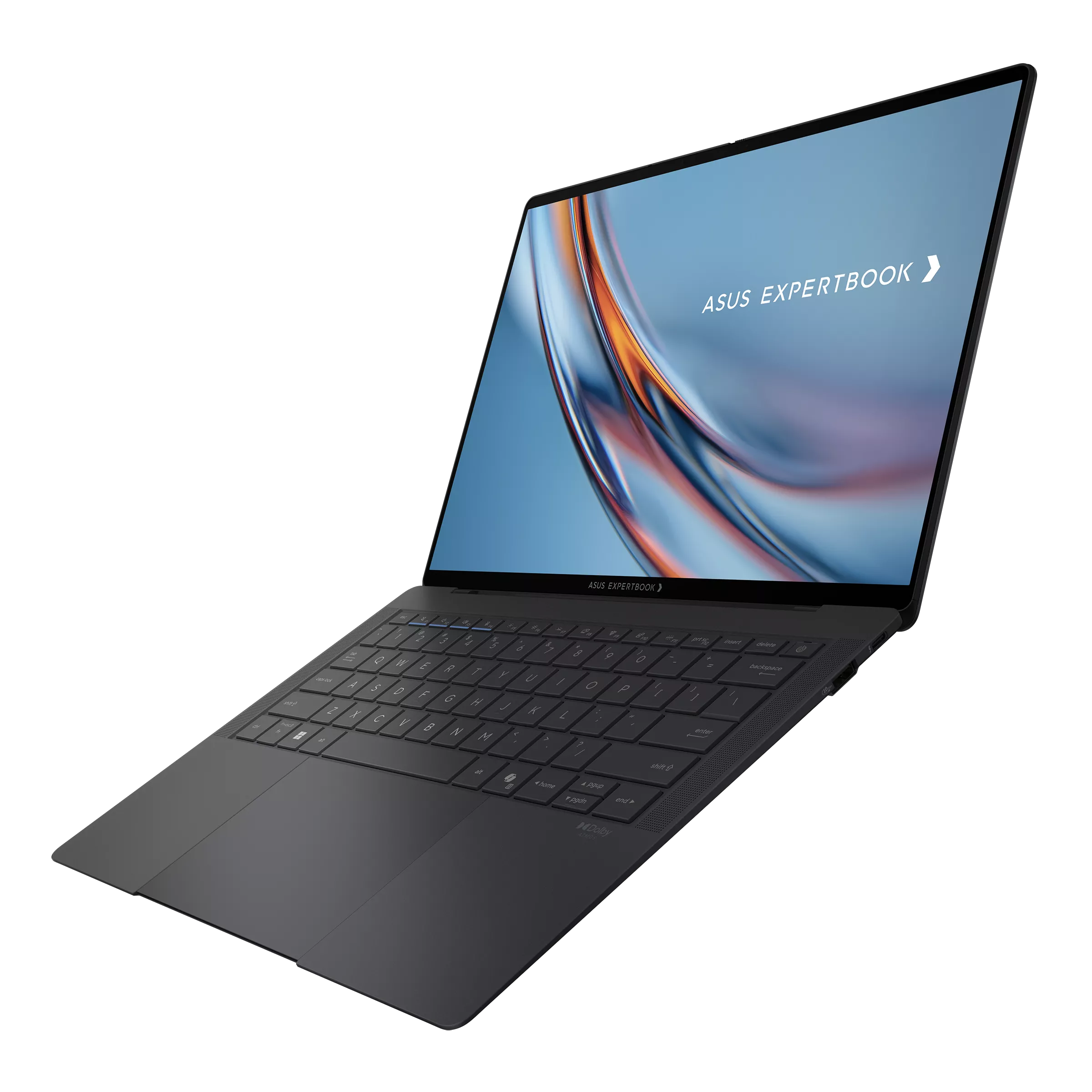 Laptop with ASUS ExpertBook branding on a white background