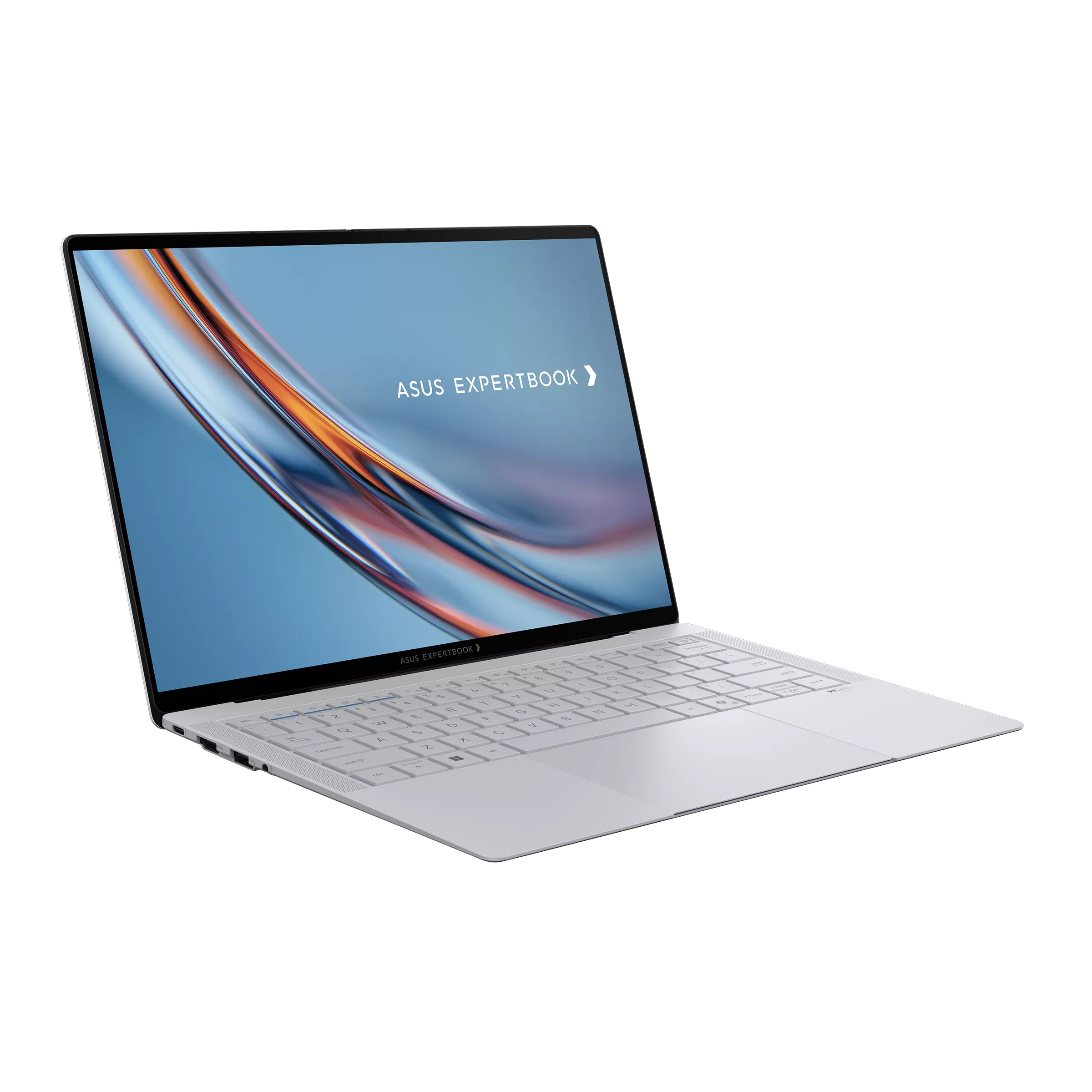 Laptop with ASUS ExpertBook branding on a white background