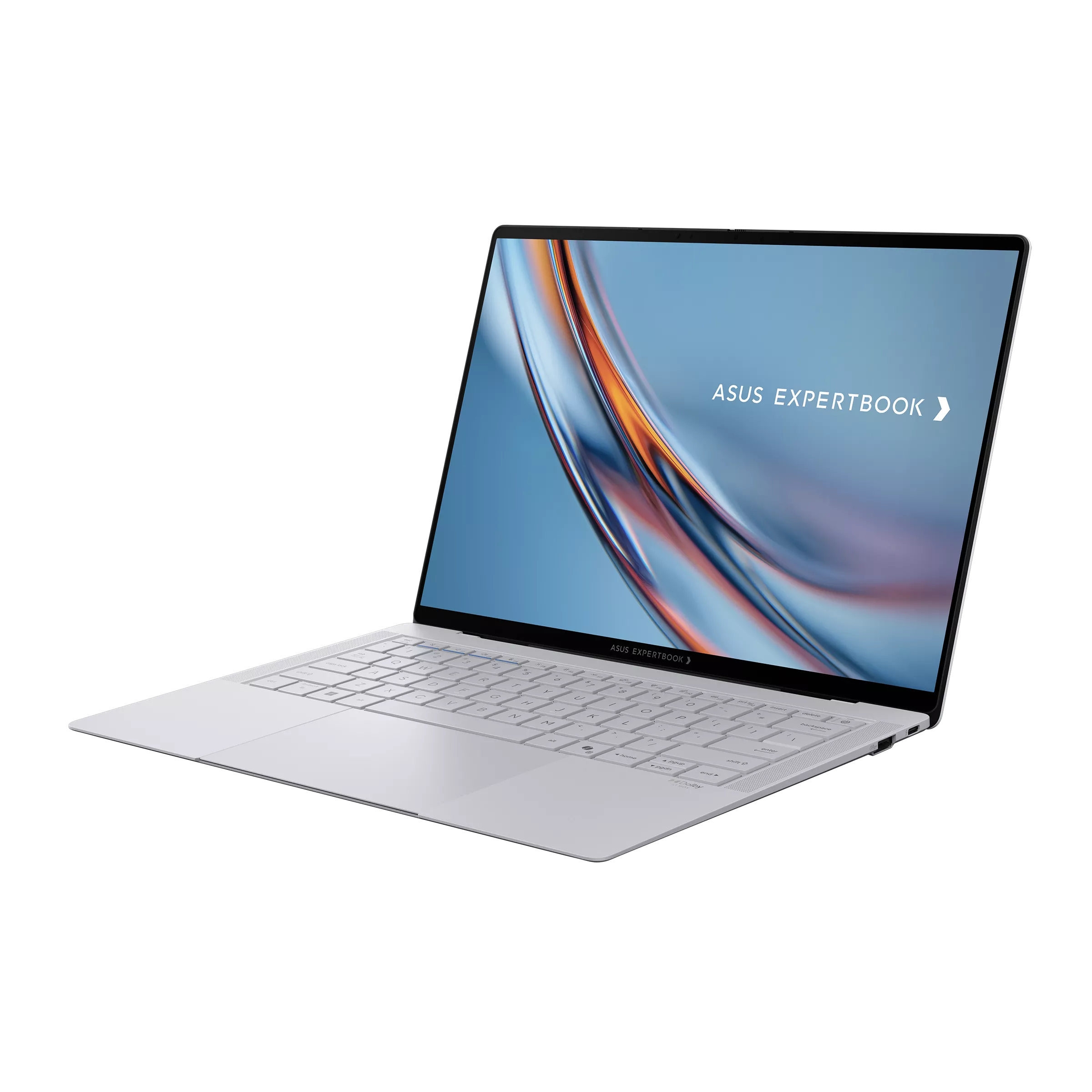 Laptop with ASUS ExpertBook branding on a white background