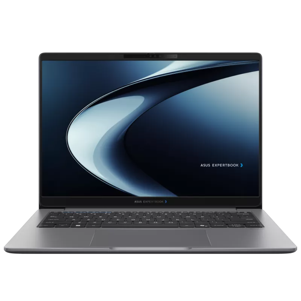 Laptop with ASUS ExpertBook branding on a white background