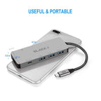 Black-i USB-C to HDMI, USB 3.0, USB-C & PD Multiport Hub