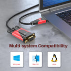 Black-i USB 2.0 to RS232 Female FTDI Cable 1.5 Meter