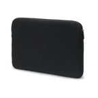 Black laptop sleeve on a white background