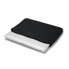 Black laptop sleeve on a white background