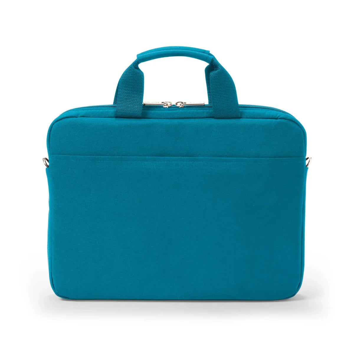 Teal laptop bag on a white background