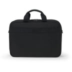 Black briefcase on a white background